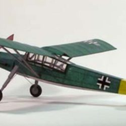 Dumas Fiesler 156 Storch ad elastico balsa kit 762mm - PEL4SK0308