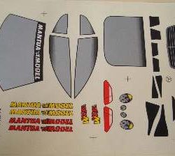 DECAL MERCEDES CLK        1/10 - M23262