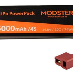 LiPo 4S 14,8v 5000mAh 30C (T-Plug) Deans - RBT-MD11812