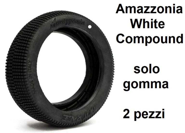 Solo gomme Amazzonia White Compound 1/8 2pz senza cerchi ne mousse - HTR-HRAMAWH