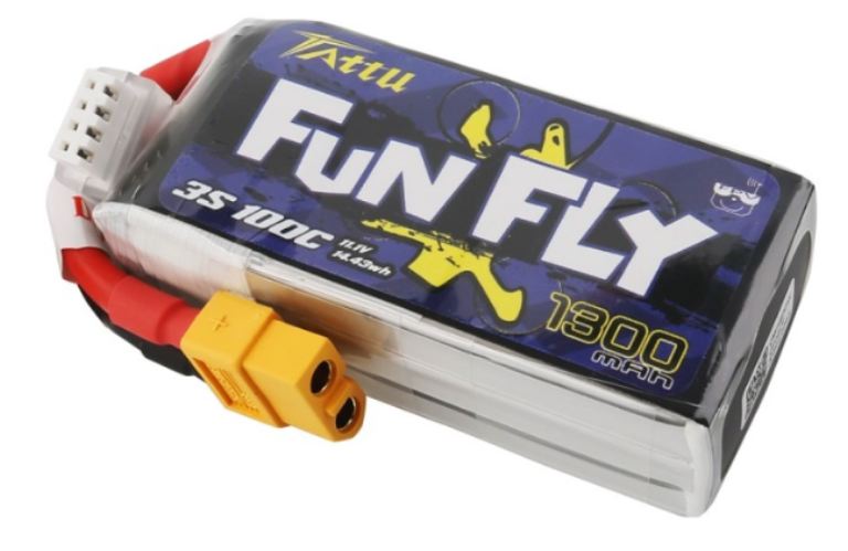LiPo Tattu 11,1v 1300mAh 100C 3S1P XT60 Funfly Series - GENT100C13003 - immagine 3