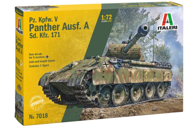 Carro Tedesco WWII Pz.kpfw. V Panther Ausf. A 1/72 - ITA7018