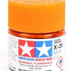 Colore acrilico X-26 Clear Orange 6pz da 10ml  trasparente lucido - TAM81526