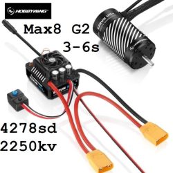 Ezrun MAX8 G2 combo con 4278SD 2250kV 1/8 - GPED38010405