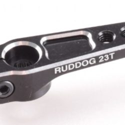 Squadretta servo 23T nera in alluminio Ruddog - RUDRP-0089-23