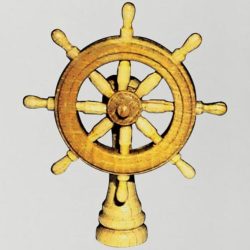 GRUPPO RUOTA TIMONE 30mm IN BOSSO 1pz - M35020