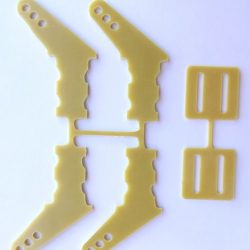 Squadrette in fibra doppie 20mm 2pz inclinate - PCH15083