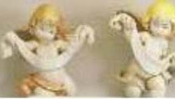 ANGELI CON FASCIA      7cm 1pz DA APPENDERE   TIPO PORCELLANA - FON96-7