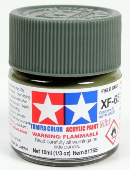 Colore acrilico XF-65 Field Grey 1pz da 10ml opaco - TAM81765-1PZ