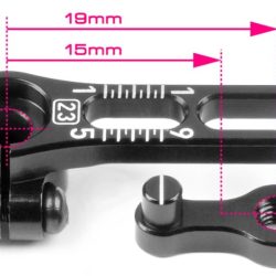 Squadretta servo regolabile 25T inj ergal per auto 1/10 monobraccio - HUD293416
