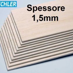 Tavole di balsa 1,5x100x1000mm 10pz - PCHC6440