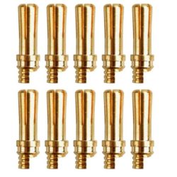 CONNETTORI MASCHIO 5mm    10pz SALDABILI A 90 gradi - CNDAM-609-10M