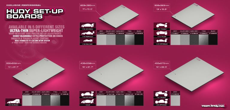 Piano di riscontro grigio scuro per 1/10 touring - HUD108303 - immagine 3