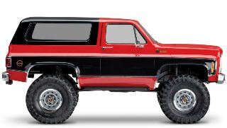 Chevrolet Blazer K5 rosso e nero TRX4 1/10 con cambio a 2 marce - TXX82276-4RED - immagine 4