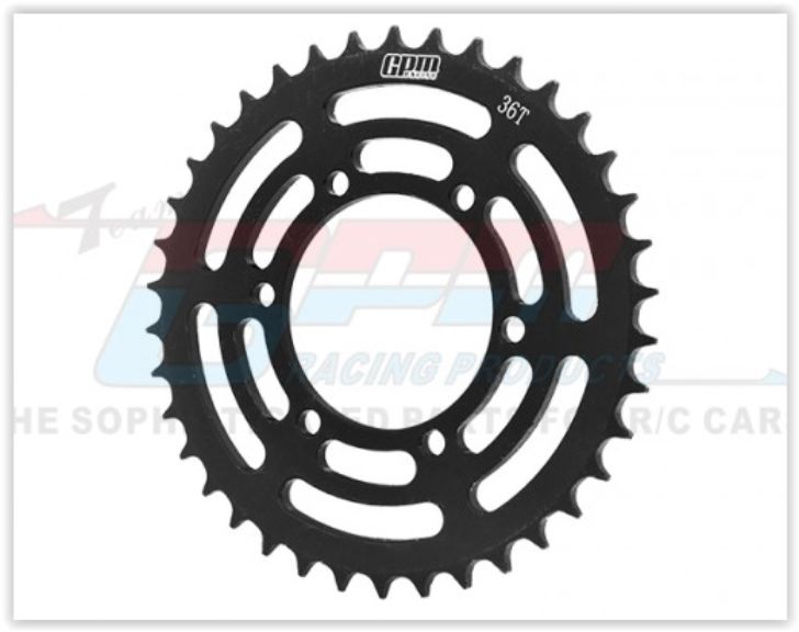 Promoto Losi corona della catena in metallo nera - PROMMX036SBK