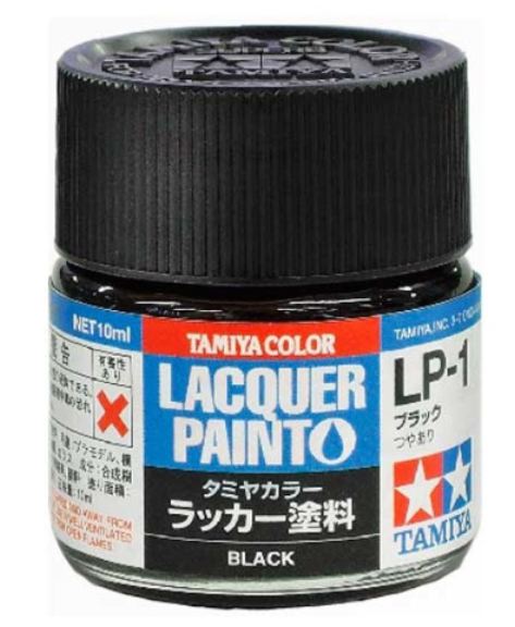 LP-1 BLACK 6pz bottiglietta colore a smalto - TAM82101