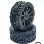 GOMME E CERCHI ANTERIORE  1/10 ECO RADIALI 2pz 26mm - SPR00020