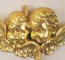 TESTE ANGELI ORO   12x17cm 1pz - FON877ORO