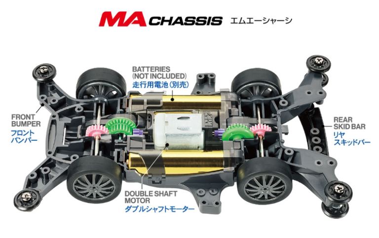 Lexus LBX Morizo RR telaio MA Mini4wd-Pro - TAM18661 - immagine 3