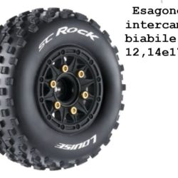 Gomme SC-Rock Esagono 12/14/17mm 1/10 2pz Short Course - SULR-T3229SB