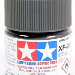 Colore acrilico XF-24 Dark Grey 1pz da 10ml opaco - TAM81724-1PZ