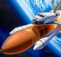SPACE SHUTTLE DISCOVERY 1/144 CON BOOSTER ROCKETS - REV4736