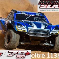Traxxas MAXX SLASH Vxl-6s blu TSM Short Course Truck  scala 1/6 - TXX102076-4BL