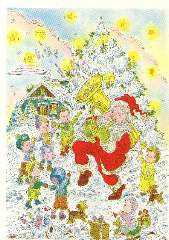 VETROFANIA BABBO/ALBERO NATALE - YTAC07