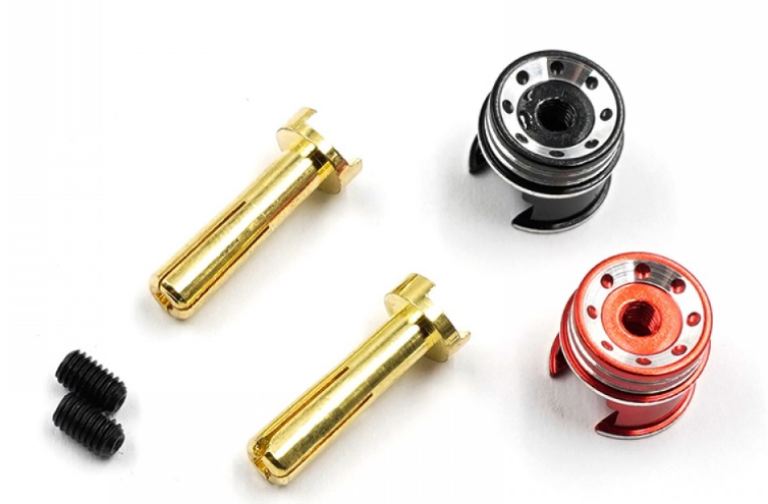 Manicotti in alluminio con connettori da 4 mm per batterie hardcase - GPEDWPT-0159