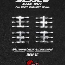 Dadi in scala corti cromati 24pz per cerchi DE - DRIDEN-1C