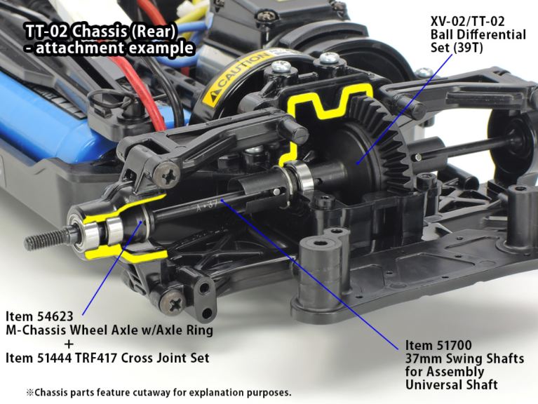 Differenziale a Sfere 39T XV-02 (TT02 necessita di altre parti) - TAM22046 - immagine 4
