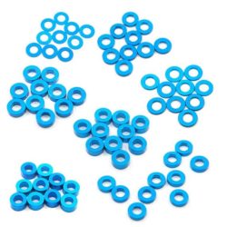 Spessori blu M3 60pz 3x6mm 0,25/0,5/1/1,5/2/2,5mm - GPEDYA-0390LB