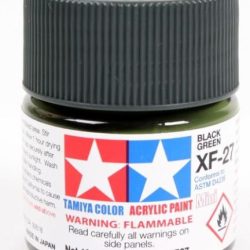 Colore acrilico XF-27 Black Green 6pz da 10ml opaco - TAM81727