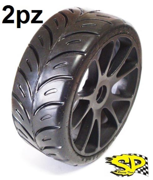 Gomme rally game morbide 1/8 radiali M3 su cerchi gialli o neri - SPR-R3-RADIAL