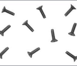 VITI TITANIO PARKER       3x10 A TESTA SVASATA 10pz - KYO-1322