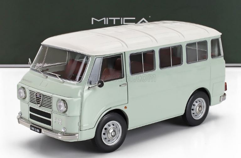 Alfa Romeo F-12 Minibus verde acqua 1/18 1967 con portiere apribili – REVMIT200062