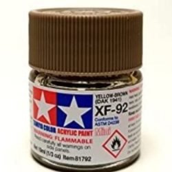Colore acrilico XF-92 Yellow Brown Dak 1941  1pz da 10ml opaco XF92 - TAM81792-1PZ