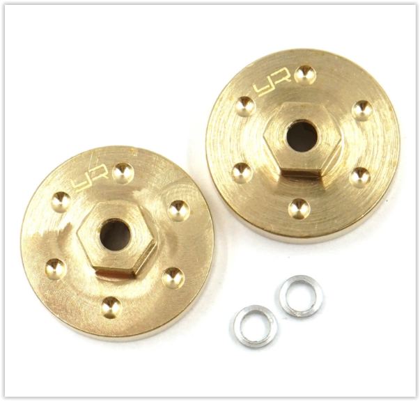 Trascinatori ruota in ottone SCX24 2pz peso 15gr - GPEDAXSC-029