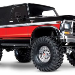 Ford Bronco 1979 rosso e nero TRX-4 montato con radio TRX4 - TXX82046-4-RE
