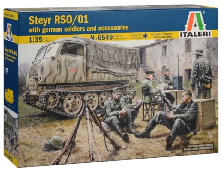 STEYR RSO/01 + 7 SOLDATI 1/35 MEZZO CINGOLATO TEDESCO WWII - ITA6549