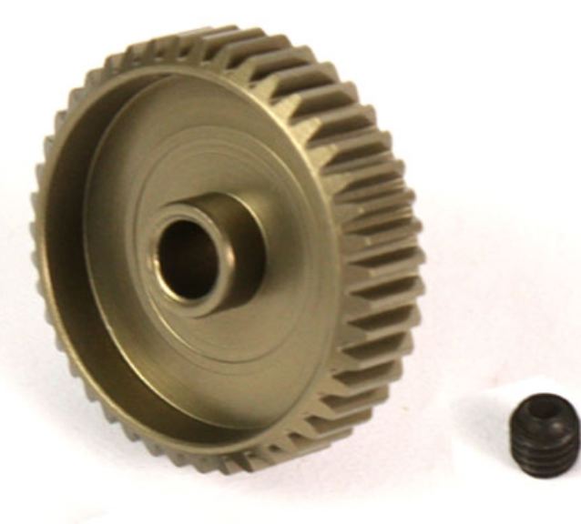PIGNONE MODULO 64 CON 43 DENTI IN ALLUMINIO 7075 RINFORZATO - GPEDMG-64043