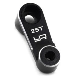 Squadretta servo nera da 15.5mm 25T in alluminio - GPEDYA-0689BK