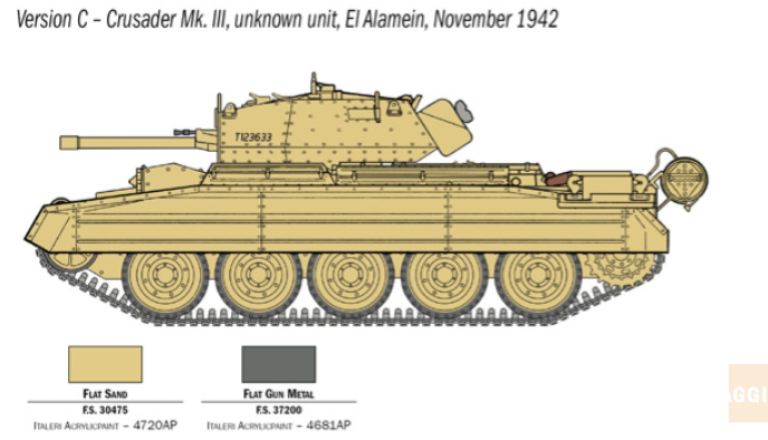 Crusader Mk.III El Alamein 1/35 con equipaggio - ITA6592 - immagine 5