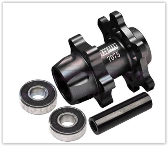 Promoto MX Losi mozzo ruota anteriore in alluminio - PROMMX006BK