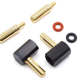 CONNETTORI ANGOLARI DA 5 E 4mm IDEALI x PACCHI LIPO HARDCASE - GPEDWPT-0121