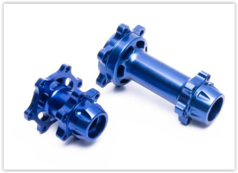 Set mozzo in alluminio Blu Promoto MX Aluminum Hub Set - HORLOS362001