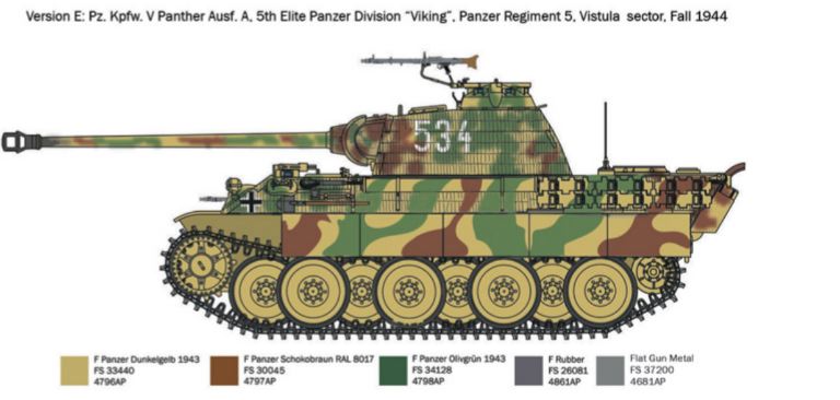 Carro Tedesco WWII Pz.kpfw. V Panther Ausf. A 1/72 - ITA7018 - immagine 7
