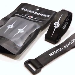 CINGHIE BLOCCA BATTERIE  260mm NERE 2pz LARGHEZZA 20mm - MAAXBAT260B2