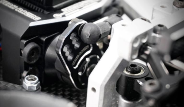 SALVASERVO IN ALLUMINIO NERO PER FUTABA 25T E SANWA 23T - GPEDYA-0557BK - immagine 3