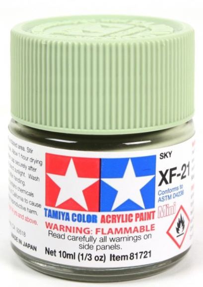 Colore acrilico XF-21 Sky 6pz da 10ml opaco - TAM81721